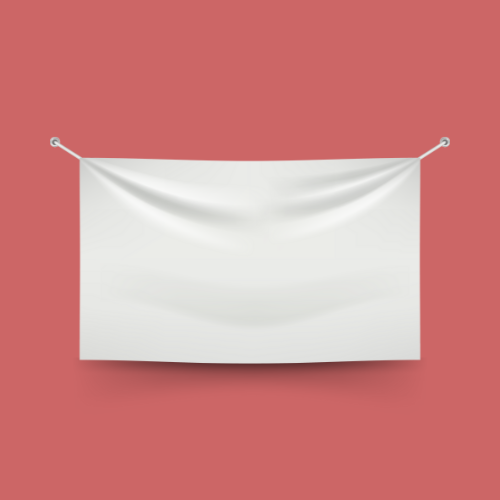 Banderoll med eget tryck